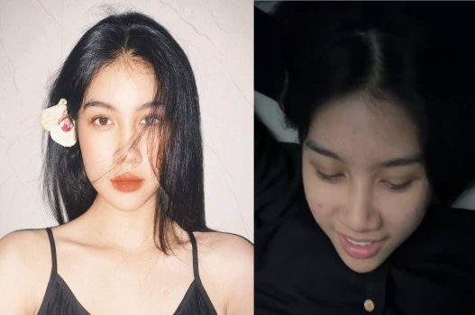 Gái xinh cười rạng rỡ khi thấy bạn trai mạnh mẽ