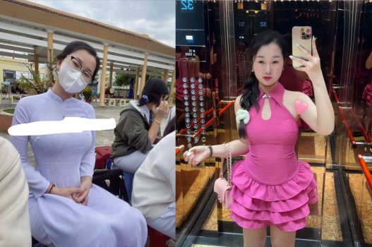 Nữ sinh mũm mĩm sáng đến trường tối quậy bar